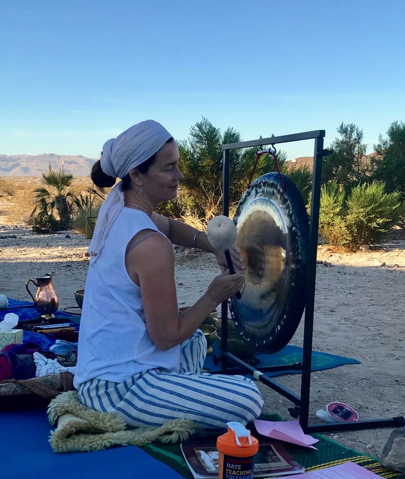 Gong Bath in the Desert Sounds of New Earth