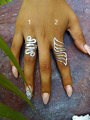 No. 1/2 adjustable open Ring brass silver plated $ 10.- take 5 or more each $ 6.- inkl. shipping