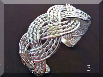 3 Bracelets brass silver plated $ 20.- inkl. shipping