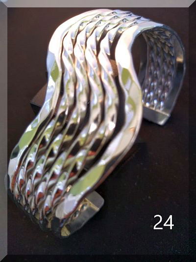 9 Bracelets brass silver plated $ 20.- inkl. shipping