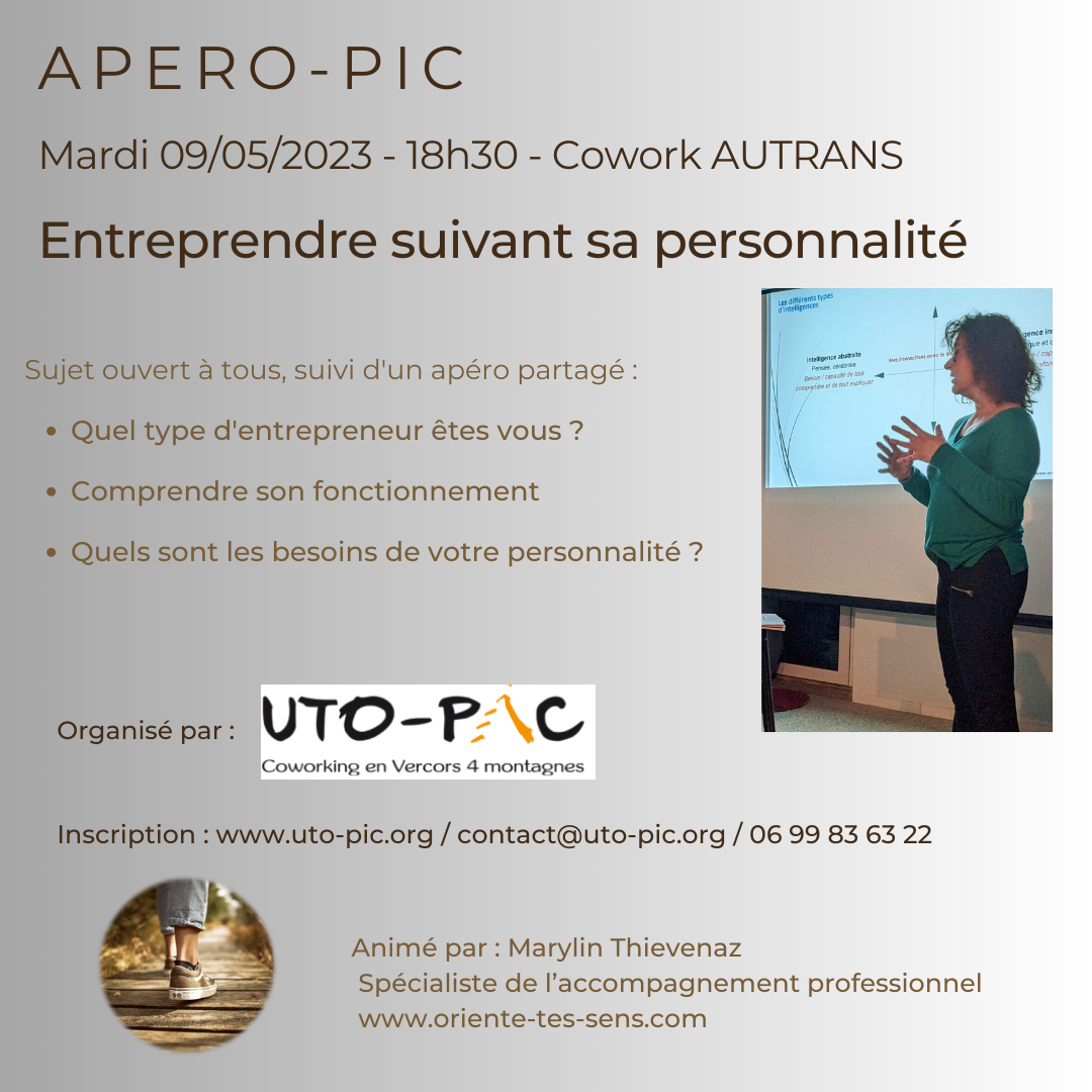 Conférence Apéro-Pic sur les  personnalités entrepreneuriales