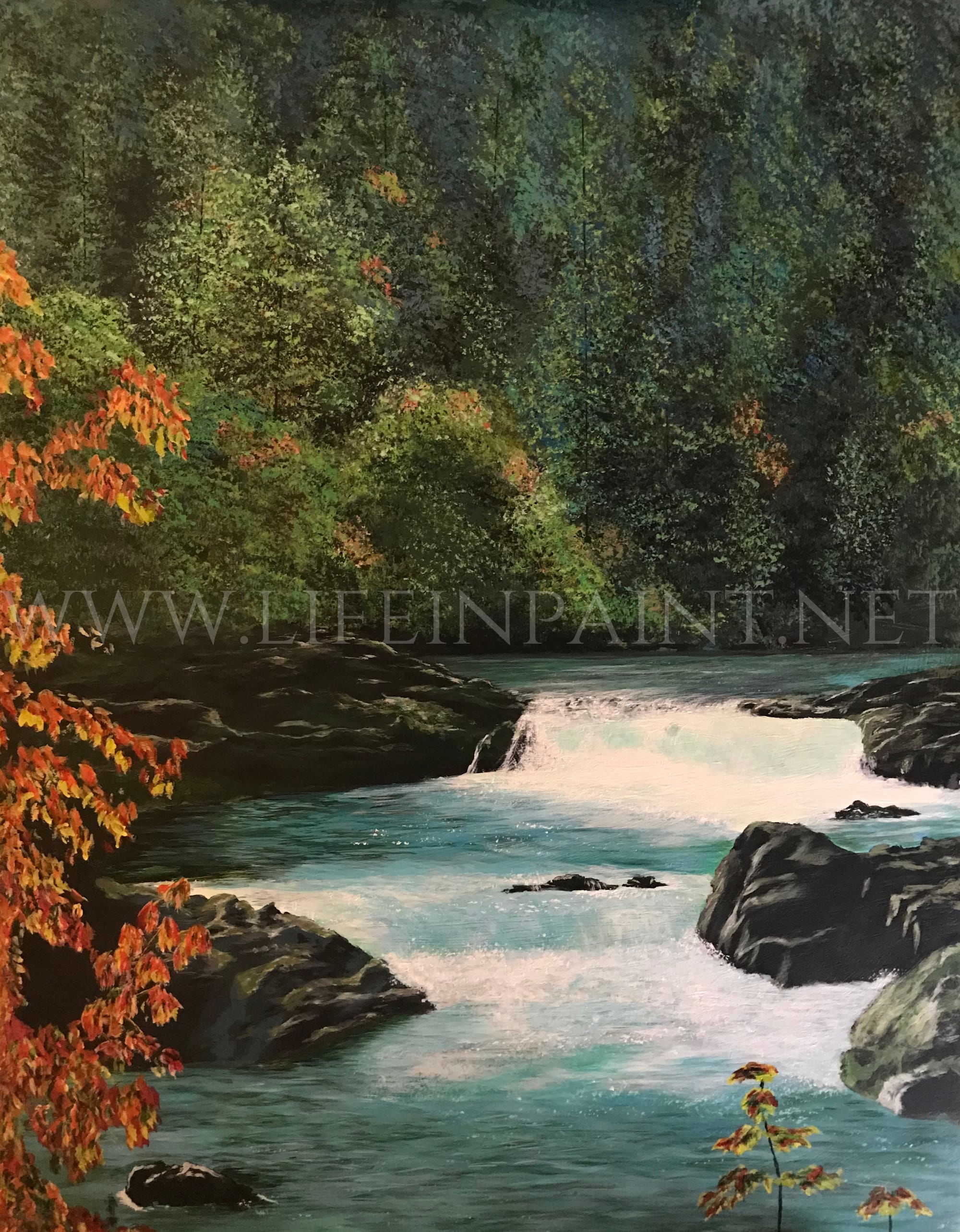 The North Umpqua River. Original Painting already sold.