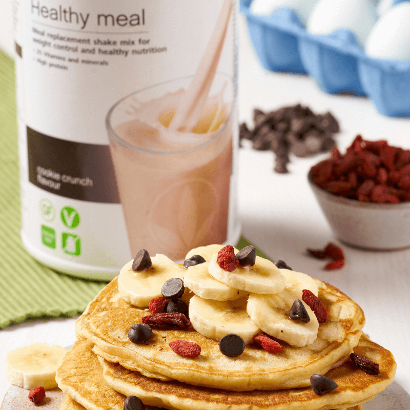 Protein Pancakes With Cookie Crunch And