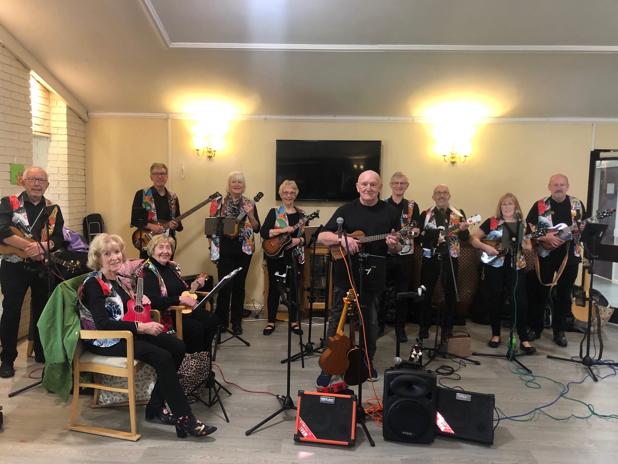The D'Ukes of Halton playing at Beechcroft Care Home 19th April 2024