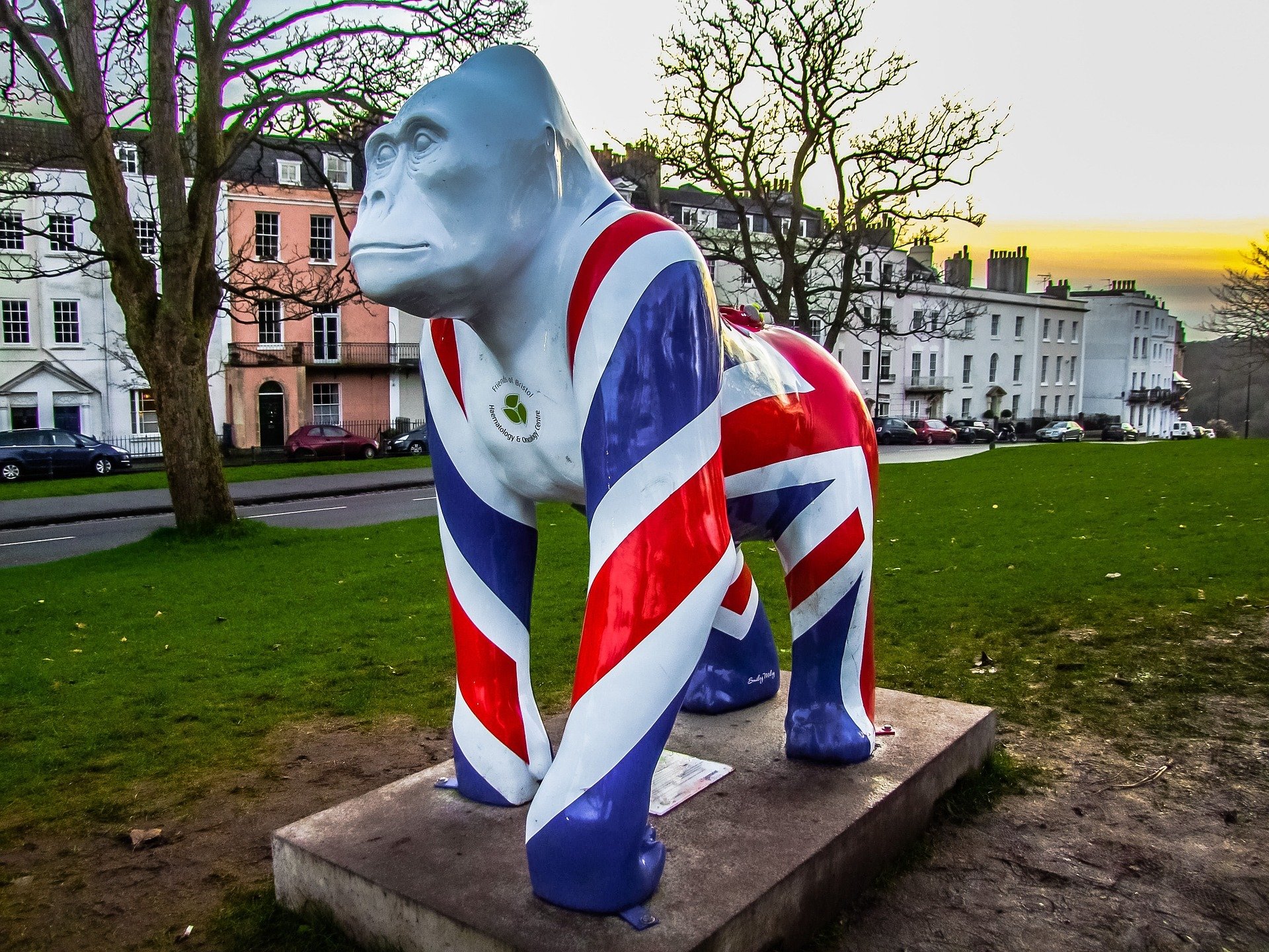 One of the many painted Gorillas formed part of the art trail in 2011