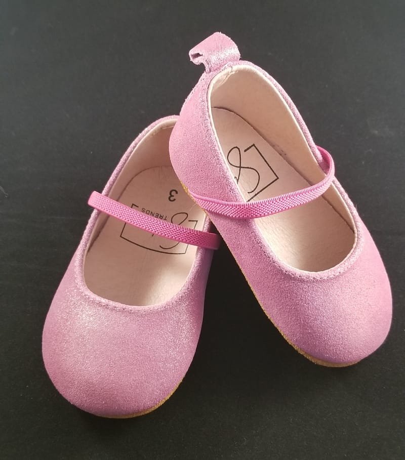Bella Ballet Flats Sparkle Pink - Samo Trends