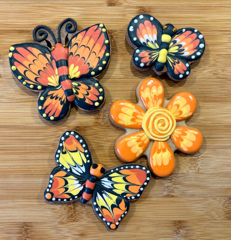 Monarch Butterfly Cocktail Cookie Party