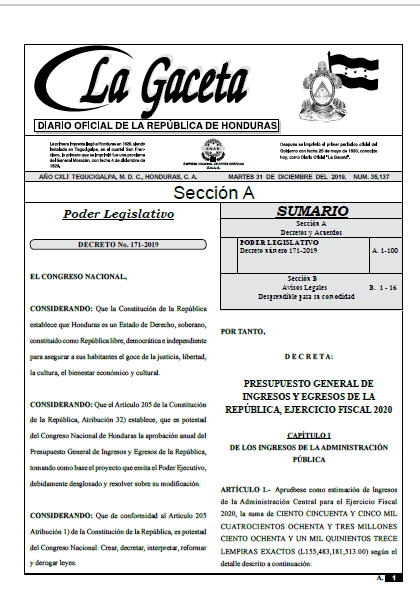 Presupuesto General de Ingresos y Egresos