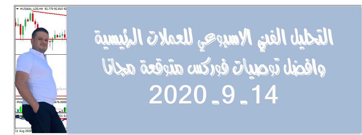 التحليل الفني الاسبوعي للعملات الرئيسية 14-9-2020