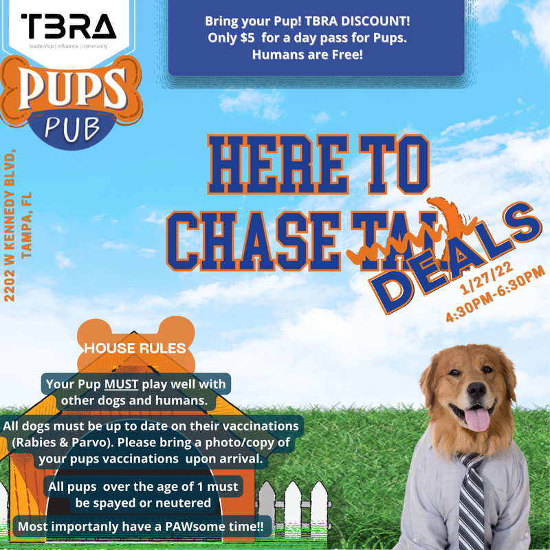 Pups Pub TBRA -Here to Chase Deals Happy Hour