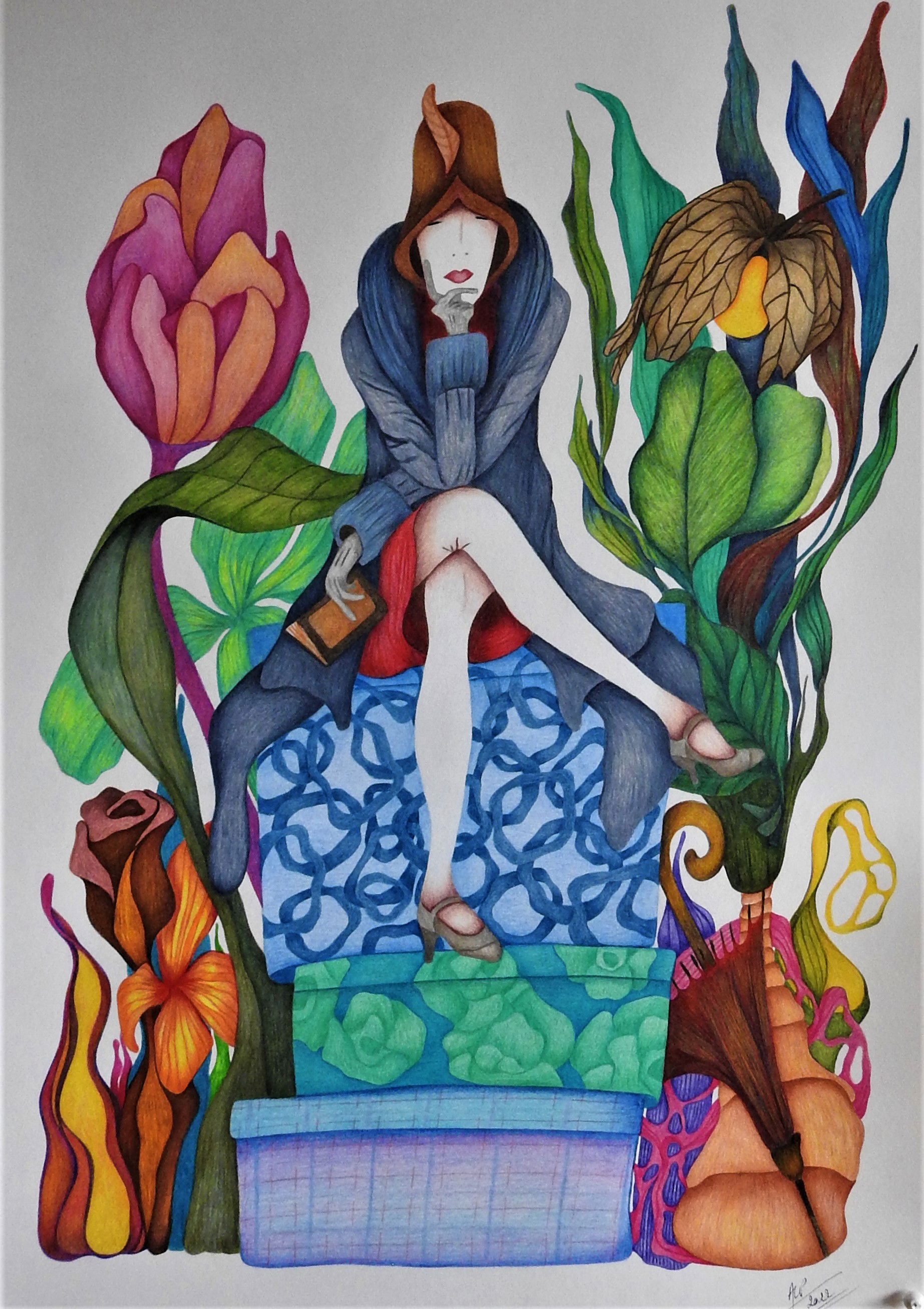 Dessin crayons couleurs