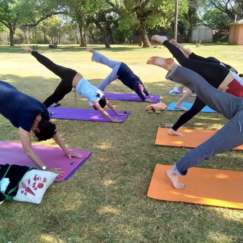 "Yoga with Dize" in the park