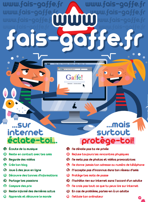 « Fais gaffe » : un site pour avertir les enfants et ados des dangers d’internet