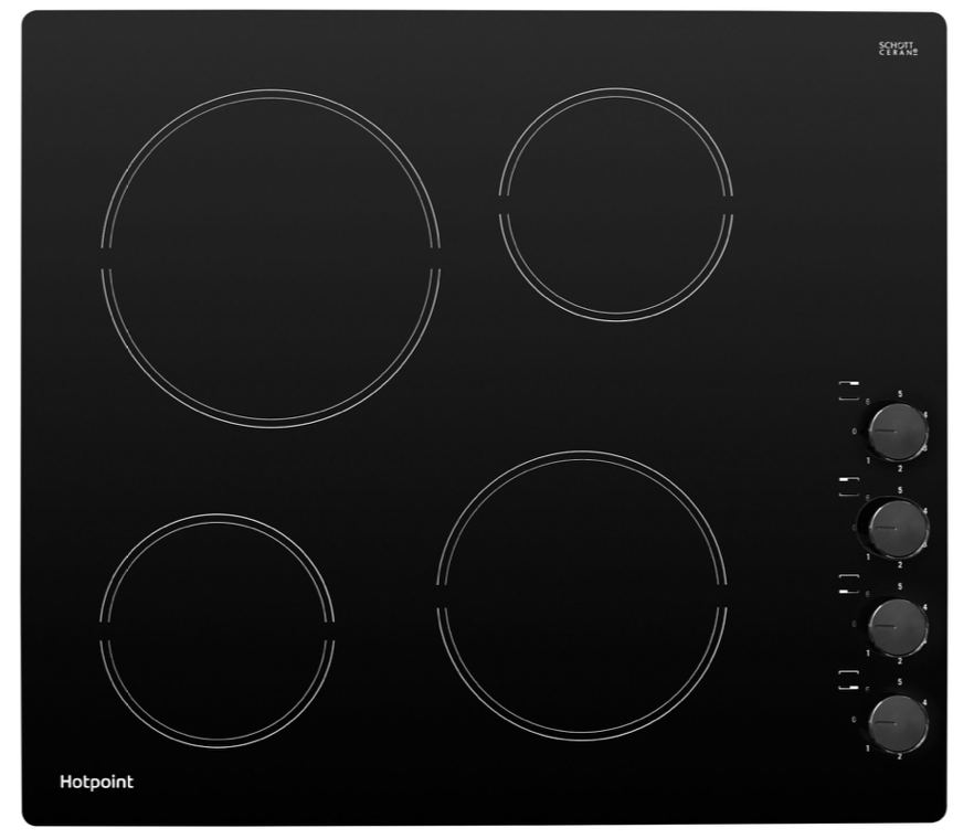 Hotpoint HR619CH 580mm Built- In 4 Zone Ceramic Hob £187.00