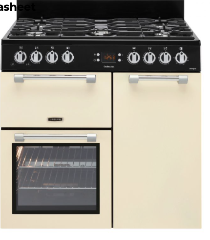 Leisure Cookmaster CK90G232C Gas 90cm Range Cooker - Cream £999