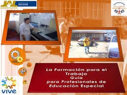 LA FORMACIÓN PARA EL TRABAJO- GUÍA PARA PROFESIONALES DE EDUCACIÓN ESPECIAL-
