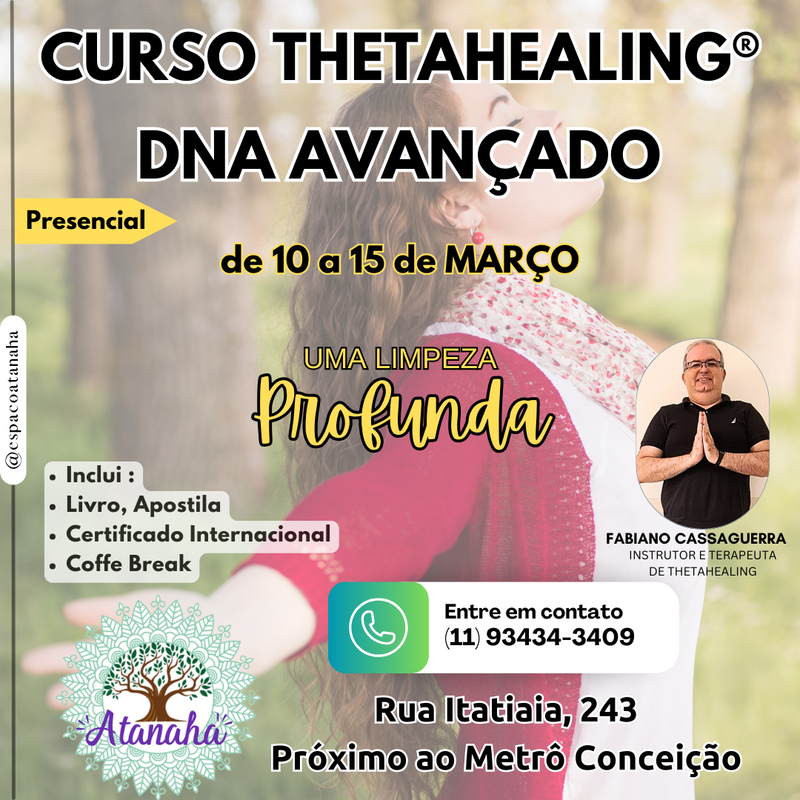 CURSO THETAHEALING DNA AVANÇADO