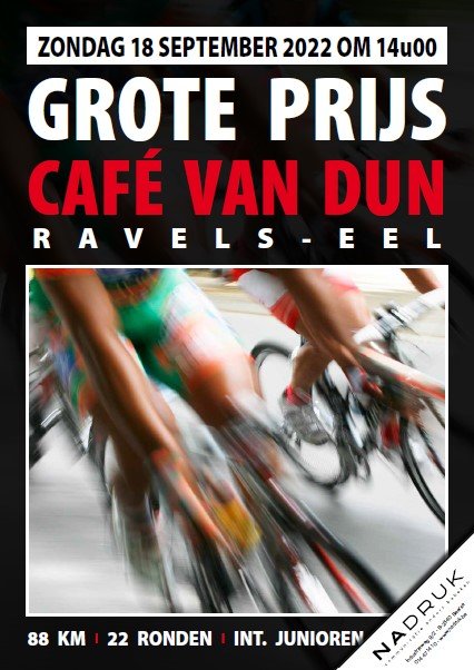 Grote Prijs Café Van Dun 18/09/2022 14u