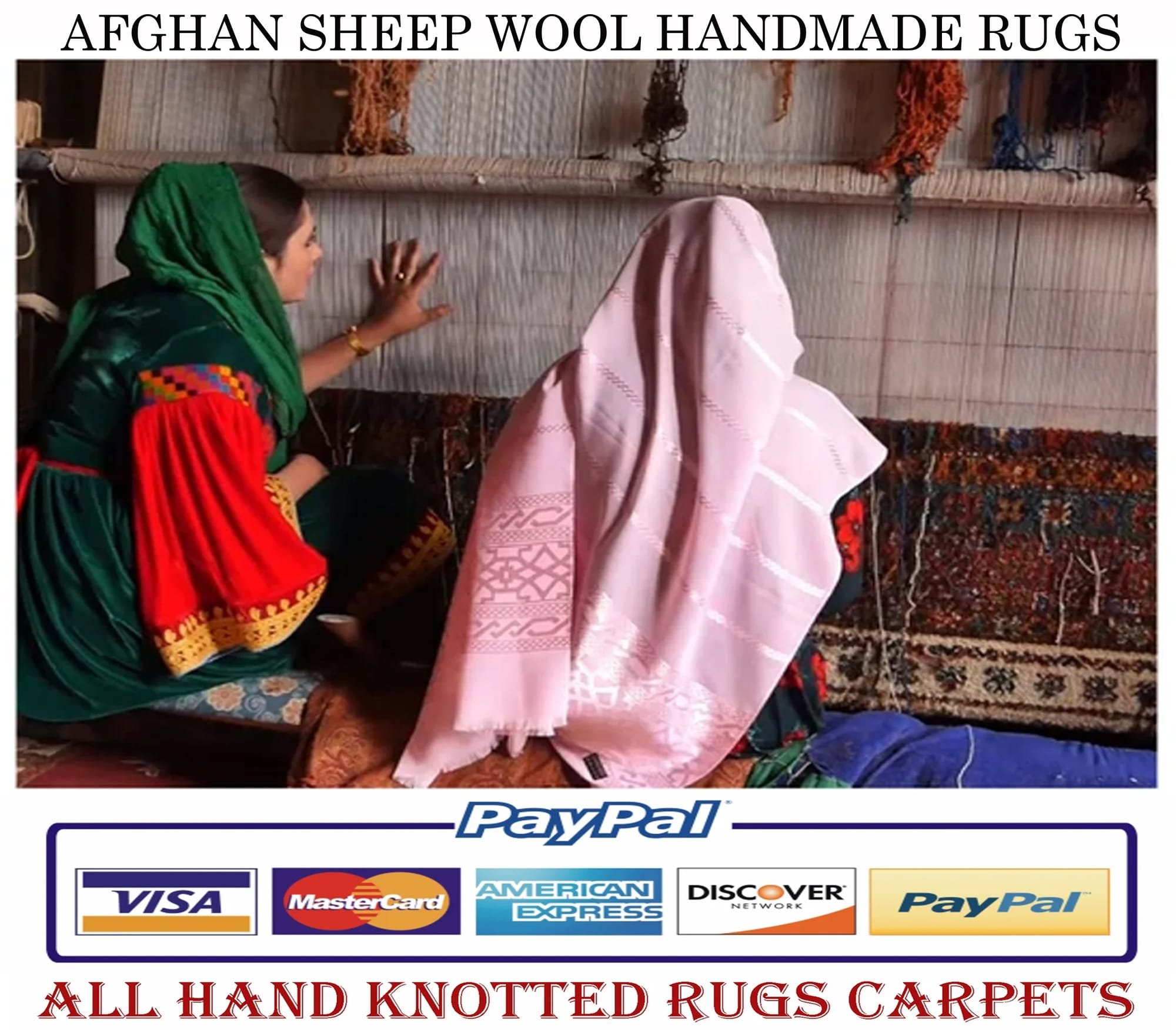Tribal design Afghan area rug 3'4x5'1