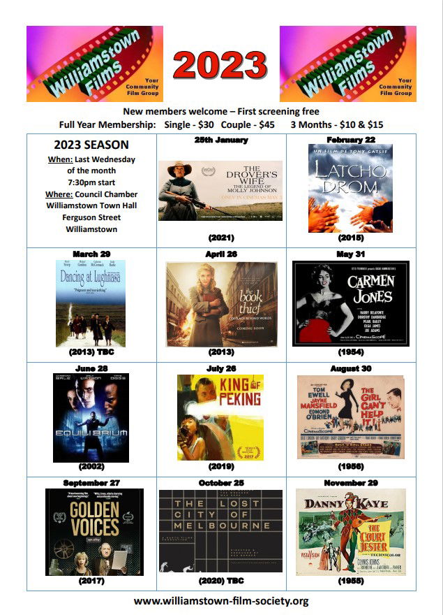 WFS Annual Program Calendars