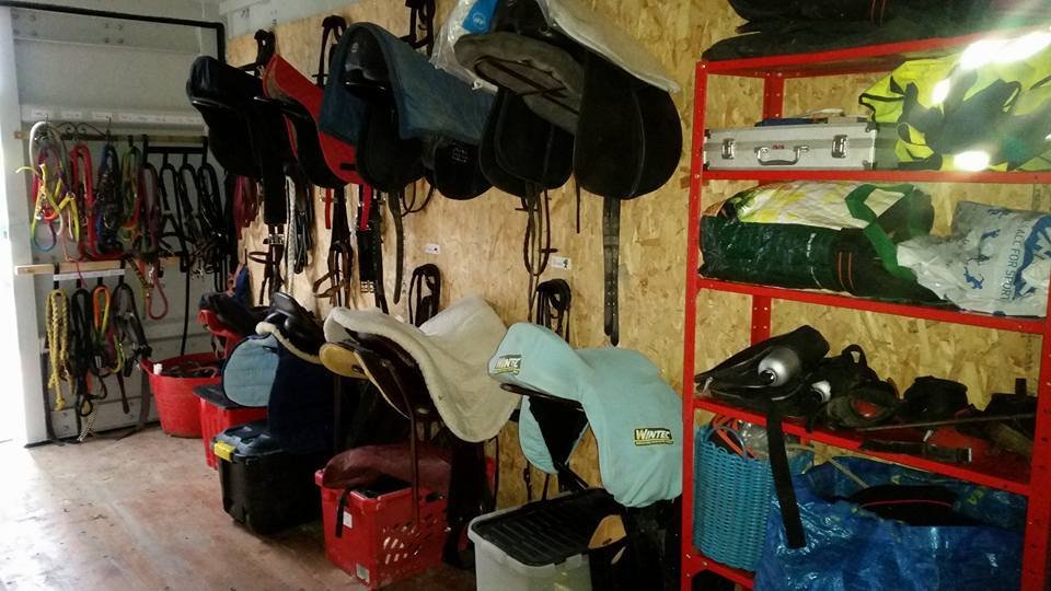 Organised and secure tack room