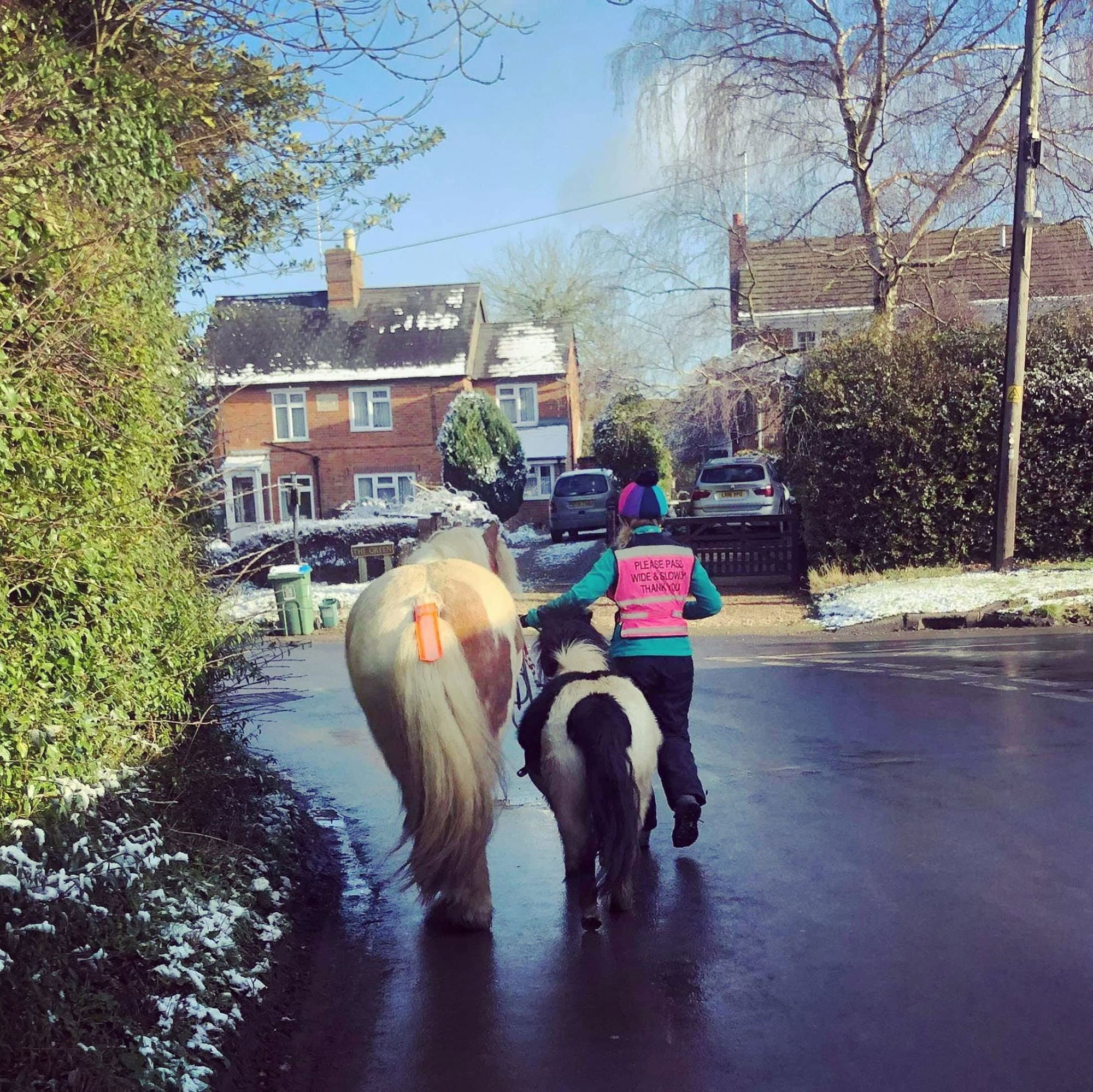 Quiet village roads straight from the farm lane