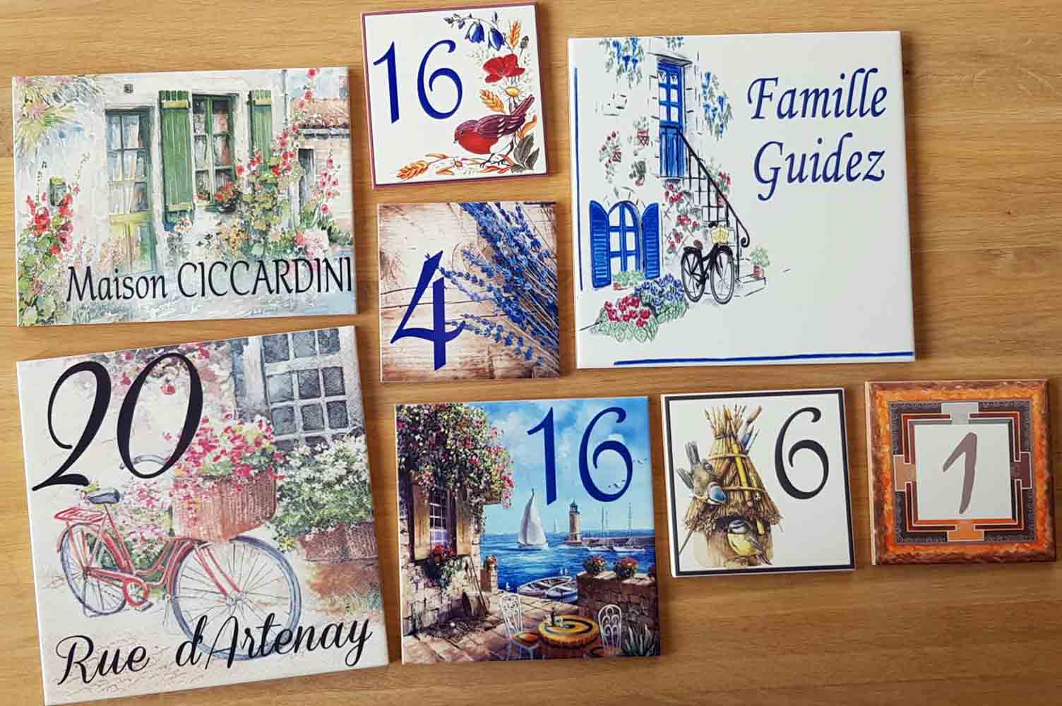 Plaques personnalisées pour la maison