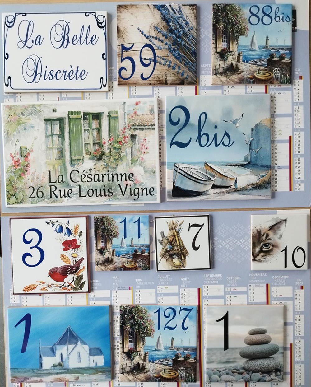 Plaques de rue personnalisables