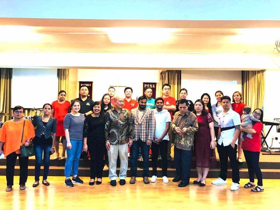 Church members at Malaysia