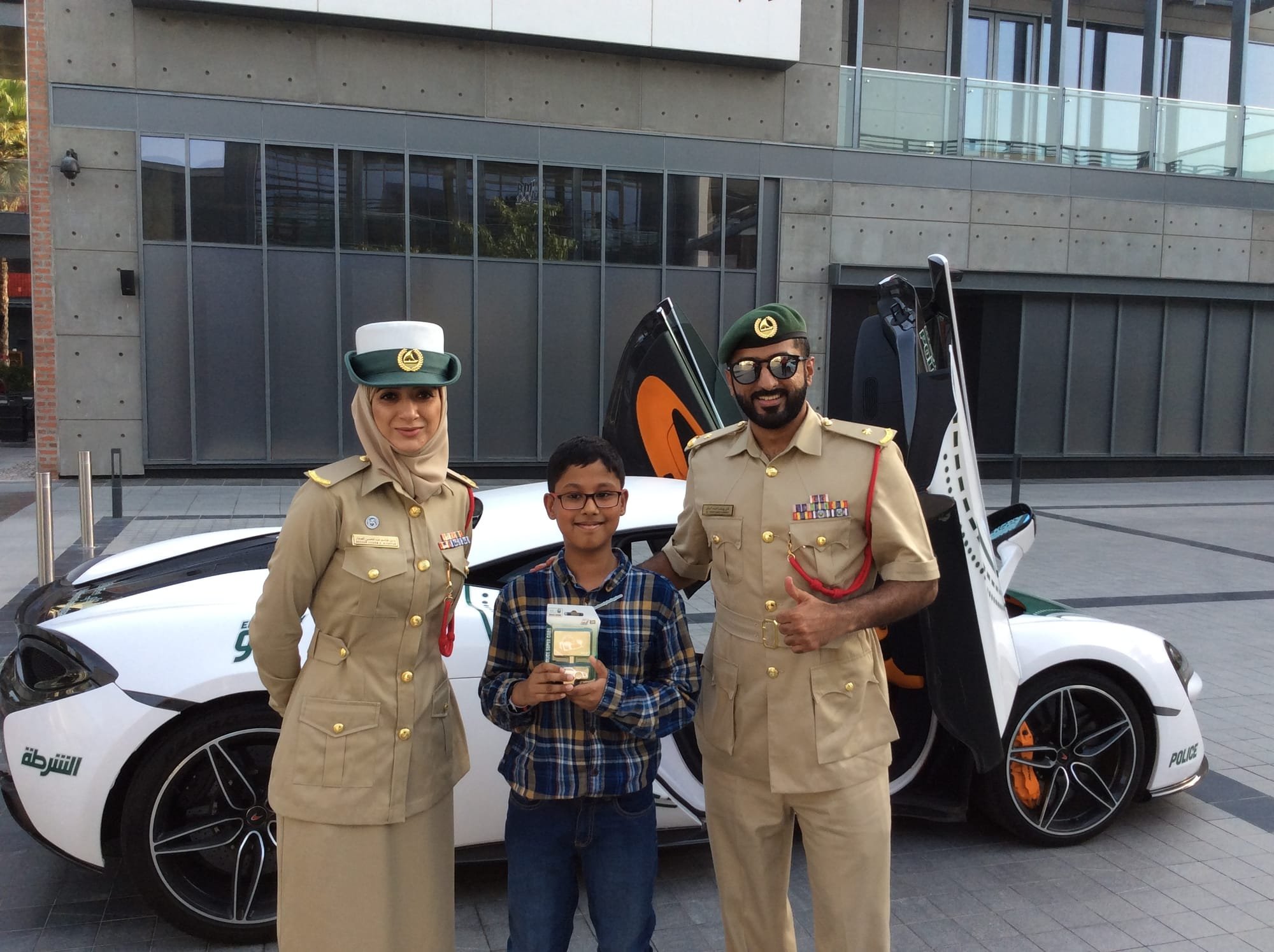 With Dubai Police