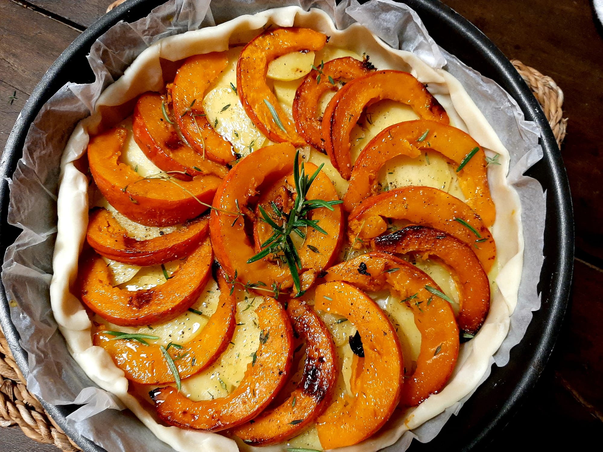 TORTA SALATA DI ZUCCA E PATATE