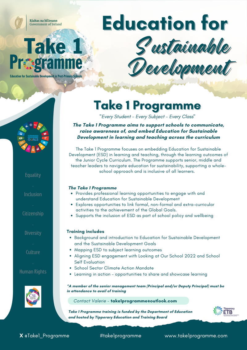 Take 1 Programme Online Training 2024