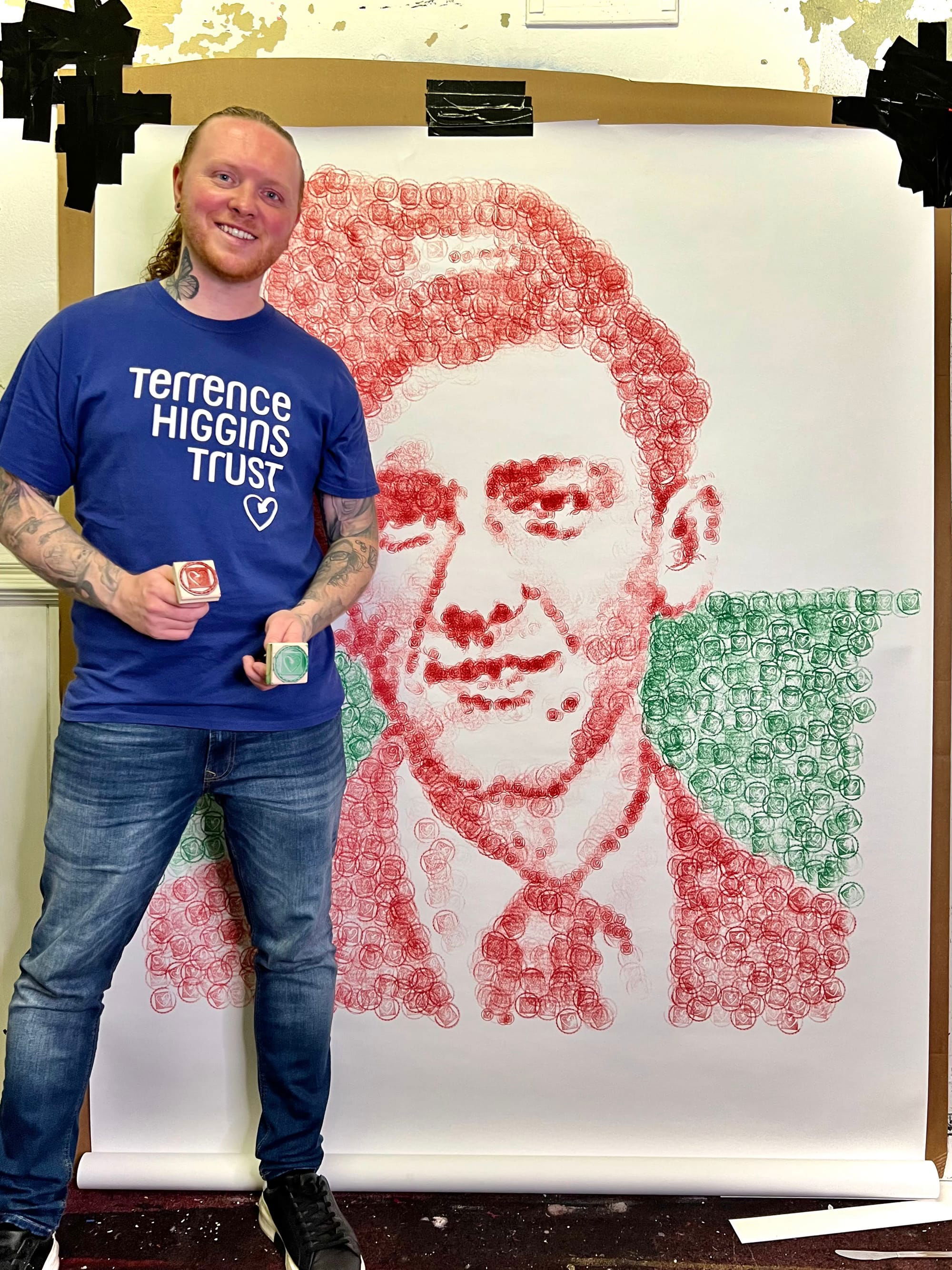 Terrence Higgins Trust STAMP ART