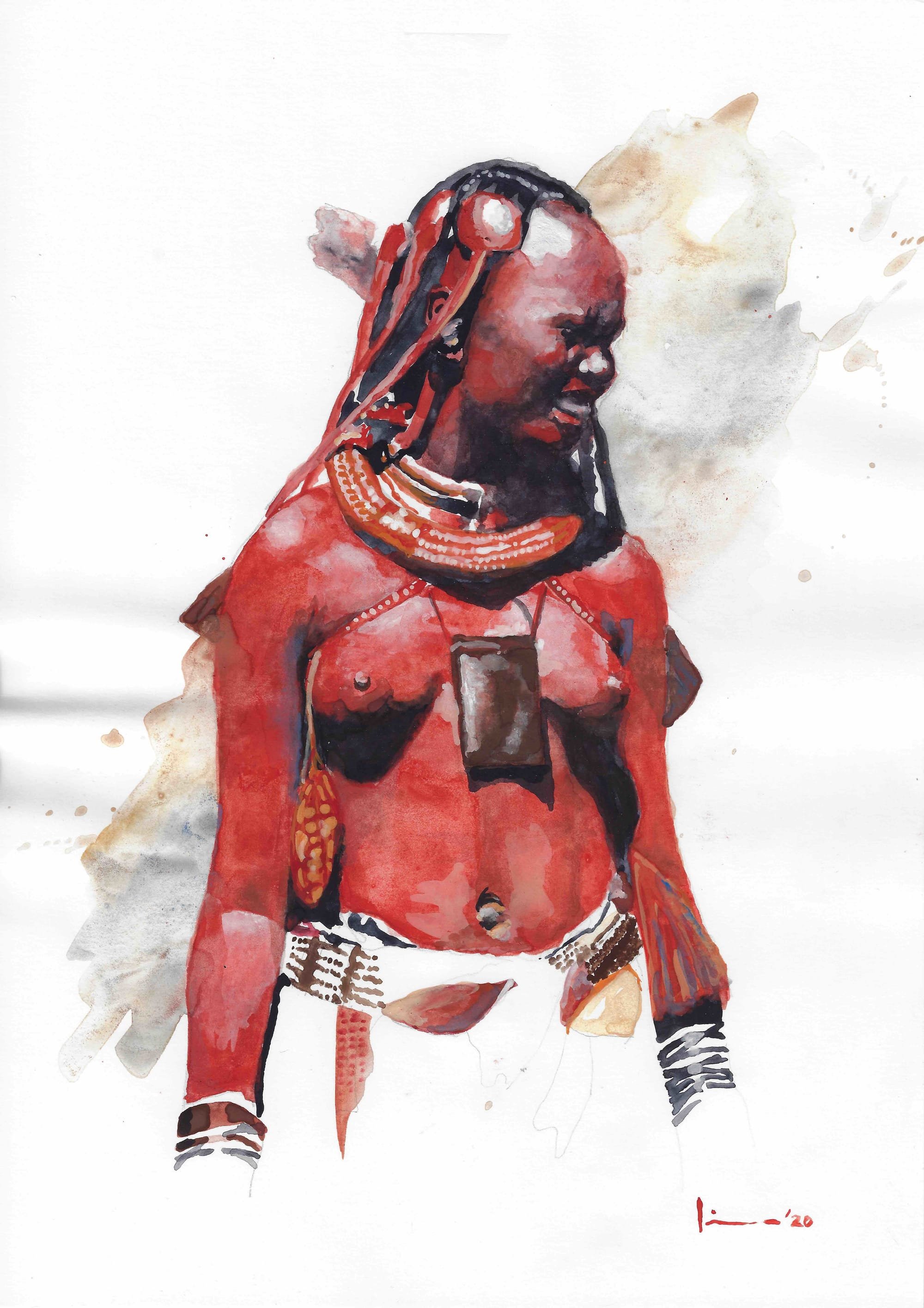 Himba saleslady