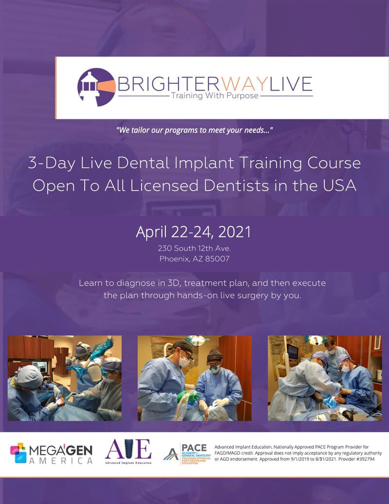 Brighter Way Phoenix Arizona Live Surgery Course with Dr. Isaac Tawil and Dr. Scott Ganz - Copy