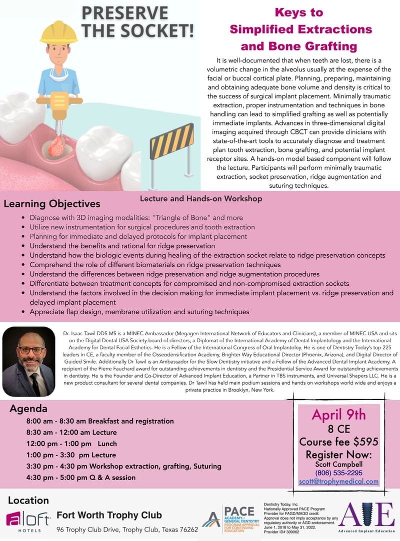 Keys to  Simplified Extractions  and Bone Grafting w/ Dr Isaac Tawil