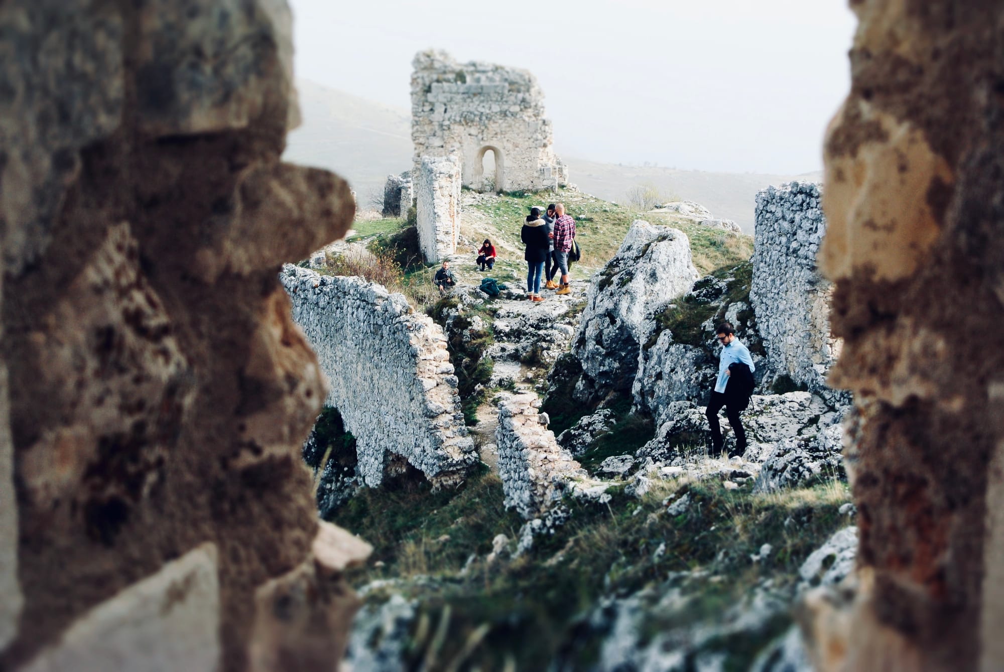 People Rocca Calascio Abruzzo
