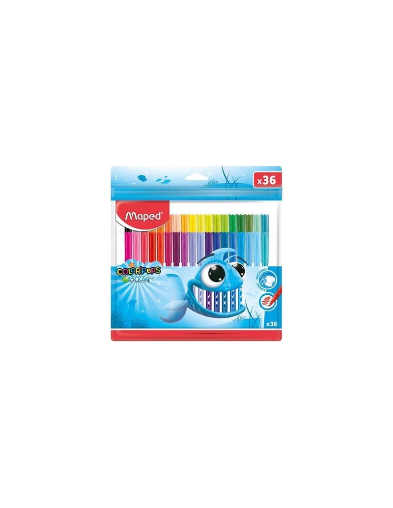 Feutre de Coloriage de 06 Pcs Ocean Color'Peps Maped 845723 - imychic