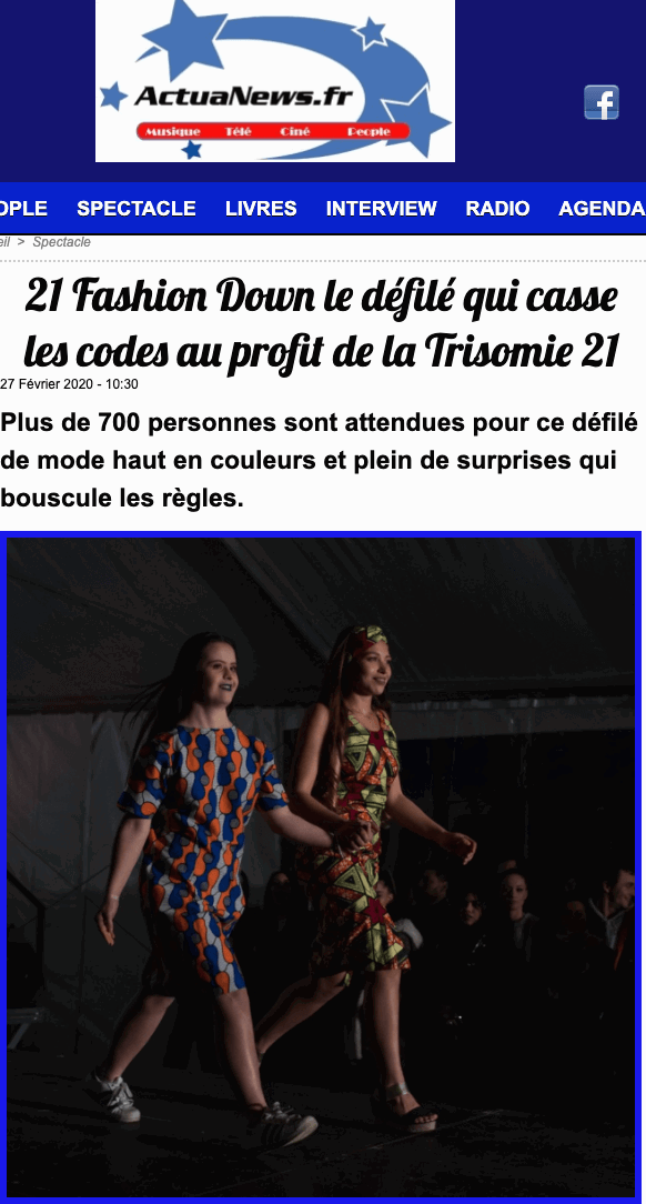 21 Fashion Down le défilé qui casse les codes au profit de la Trisomie