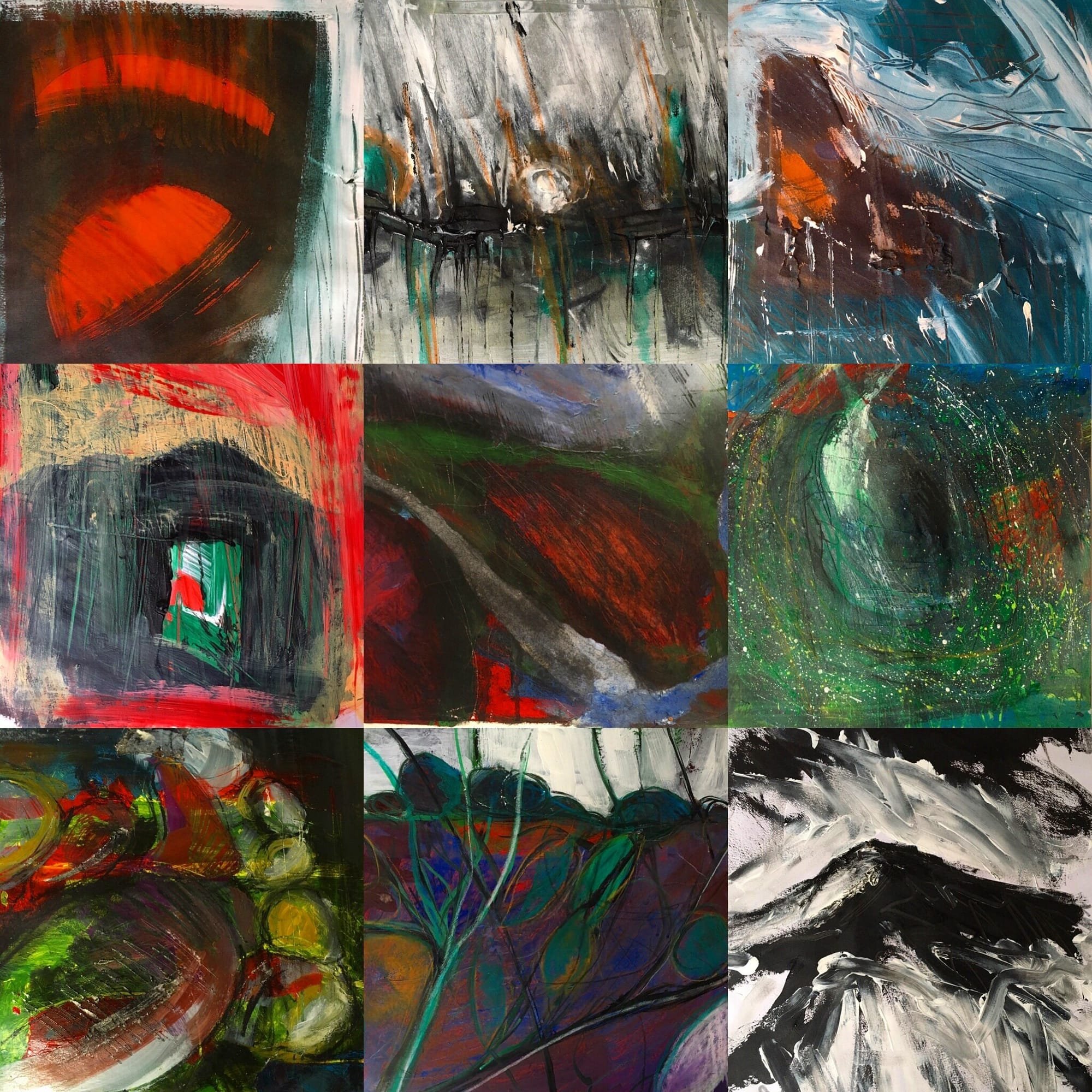 28x28cm abstracts