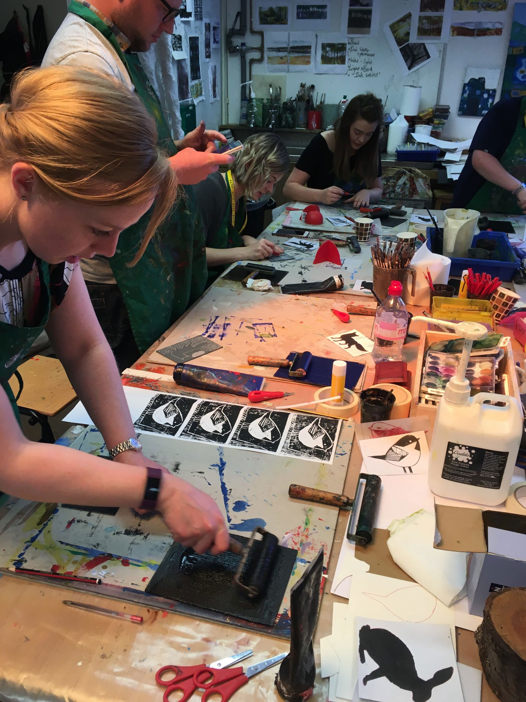 Adult printing workshop