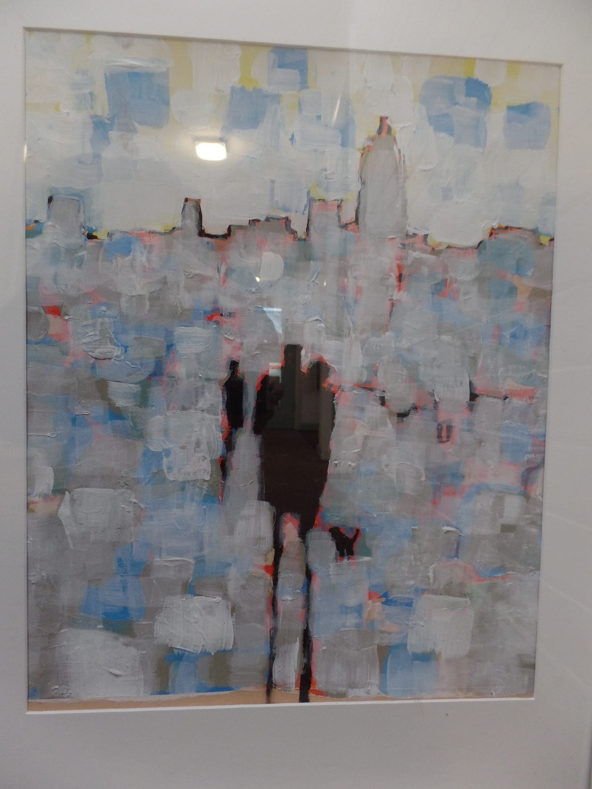 Year 6 piece - Figure in a cityscape