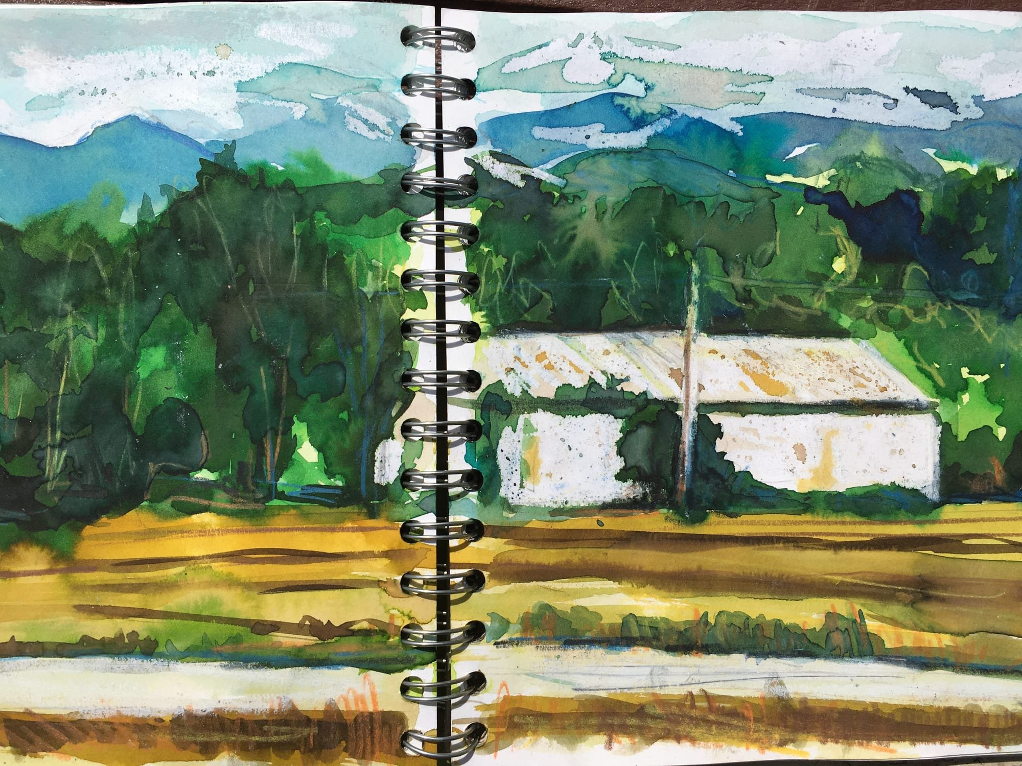 Sketch in Spanish Pyrenees