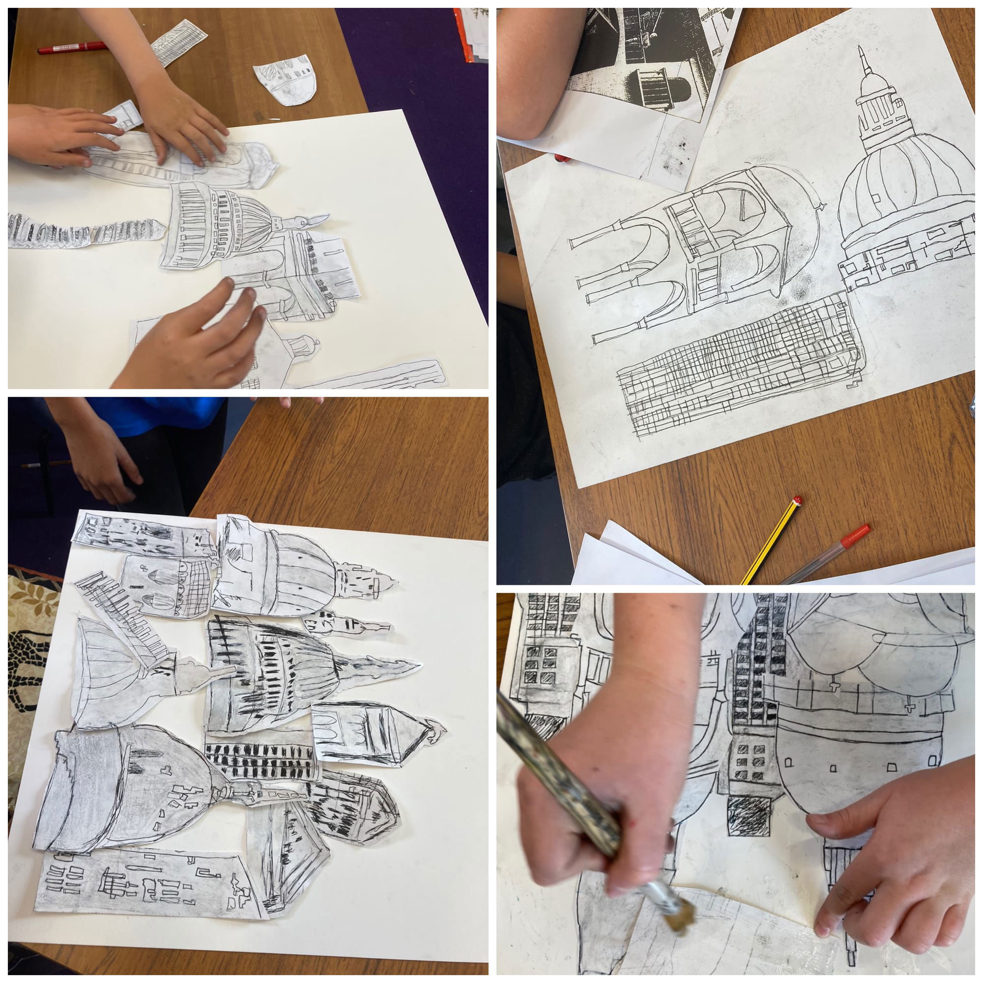 Figurative and architectural Workshop using Black and white methods.y5