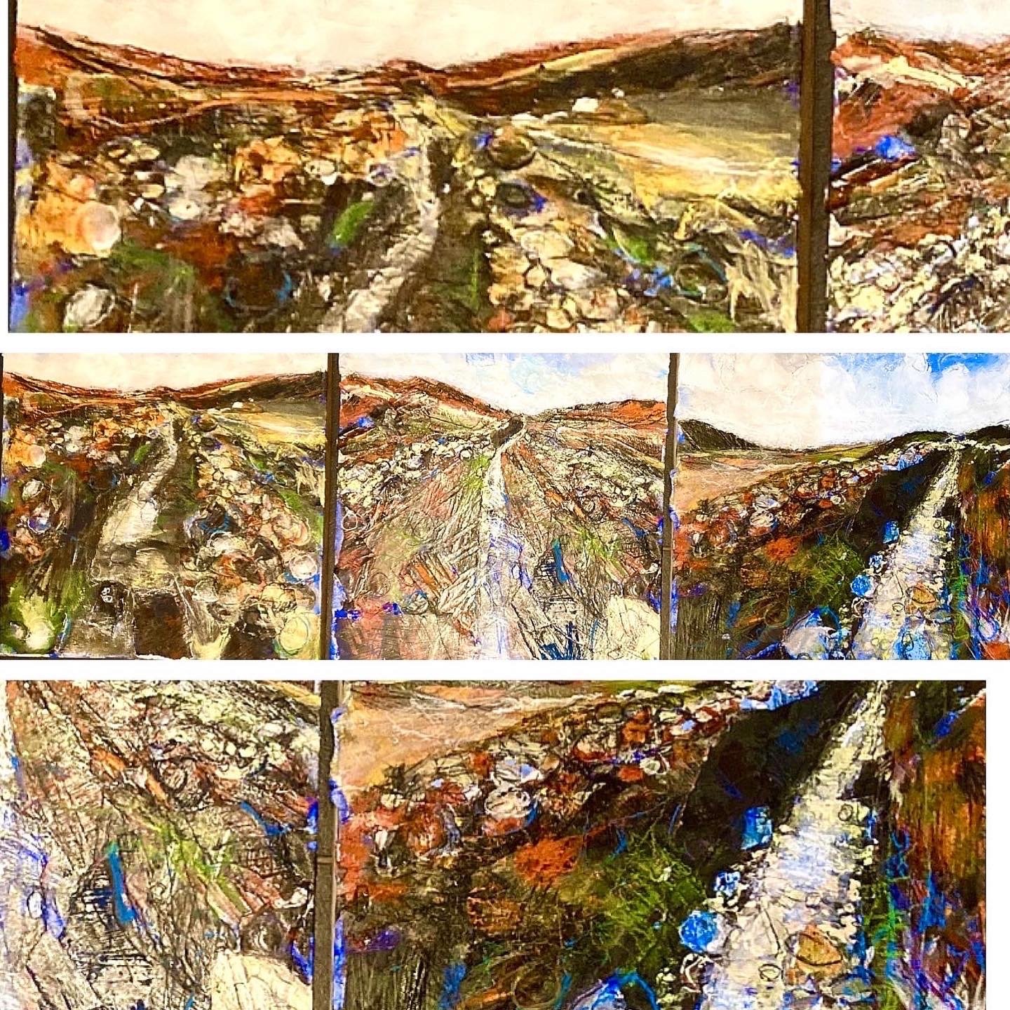 Old Drovers' Road (i), (ii) & (iii) collage