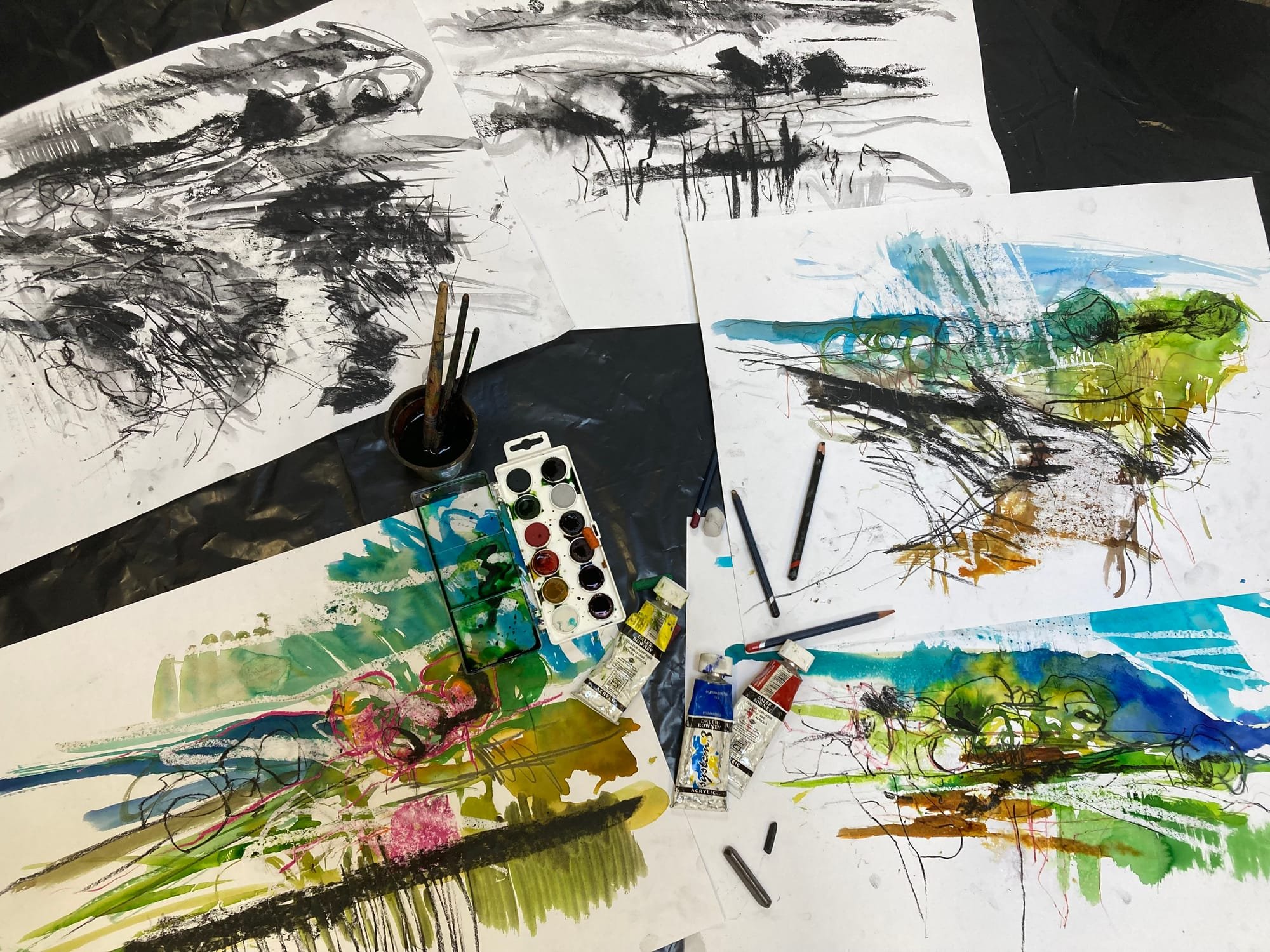 sept 22 collage and printing workshop