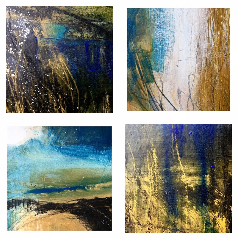 Details from Bowland Moors. Circling the Copse. - Jon Clayton. Artist.