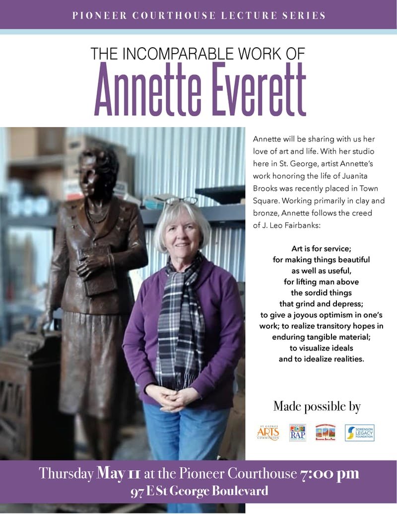 Lecture - Annette Everett - Distinguished Local Sculpturer