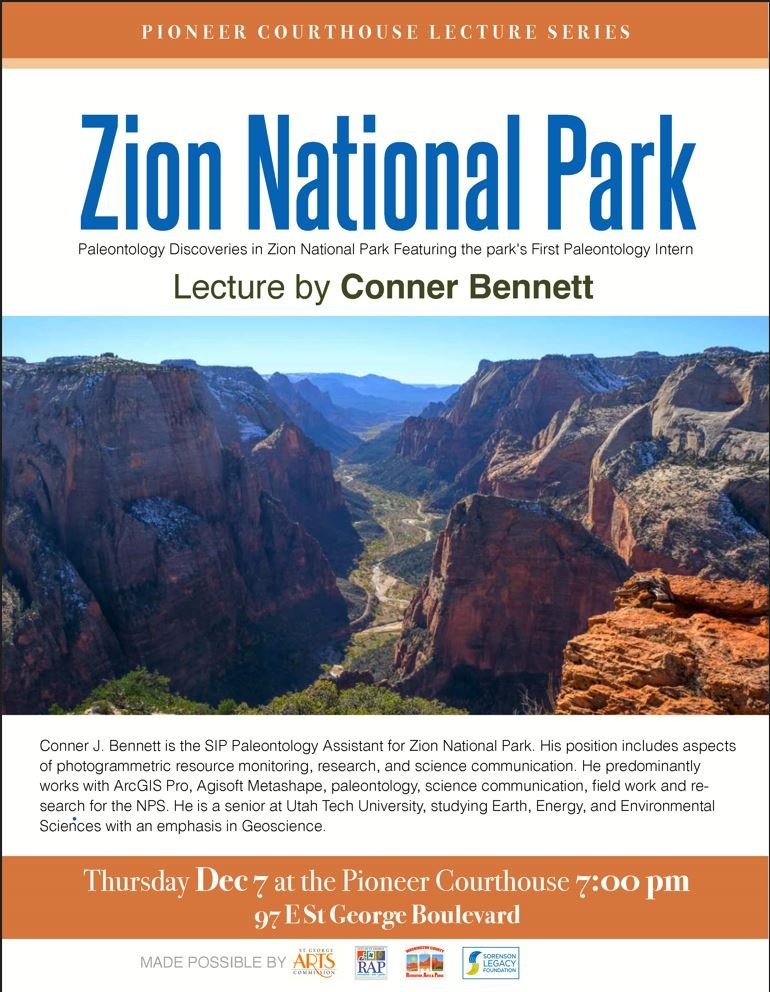 Lecture - Conner Bennett - Zion National Park