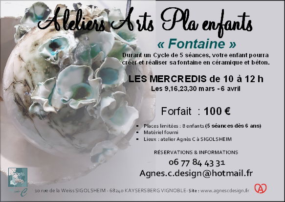 LECONS ARTS PLA ENFANTS "FONTAINE"